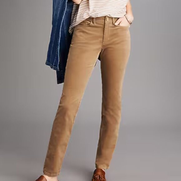 J. Jill Authentic Fit Slim-Leg Corduroy Pants in Rattan - Picture 8 of 8